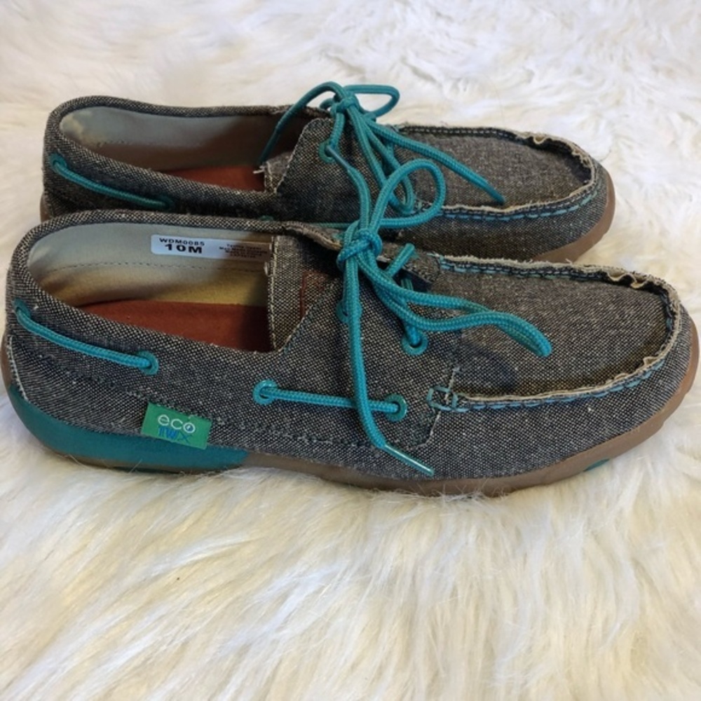 Twisted X Driving Shoes Eco Lace Up Women’s Size 10M‎